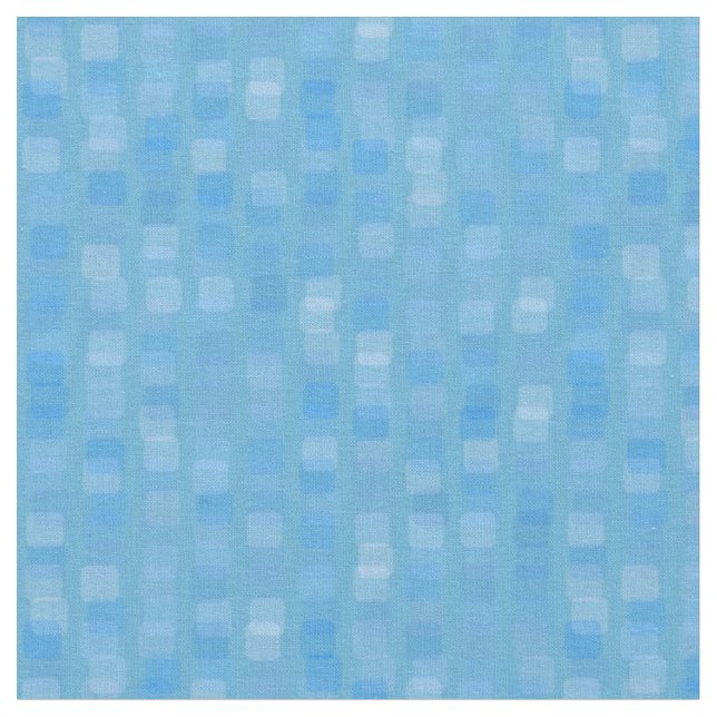 Blå Fyrkantig Abstrakt Tyg (Närbild)