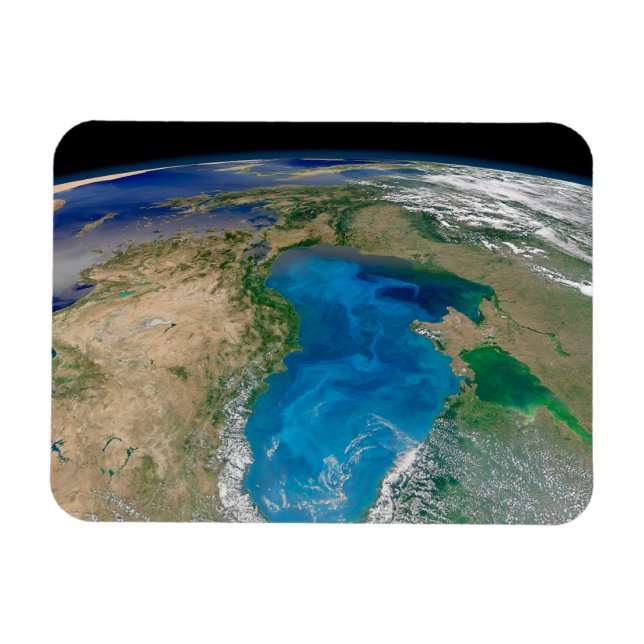 Blå fytoplankton Bloom i Svarta havet Magnet (Horisontell)