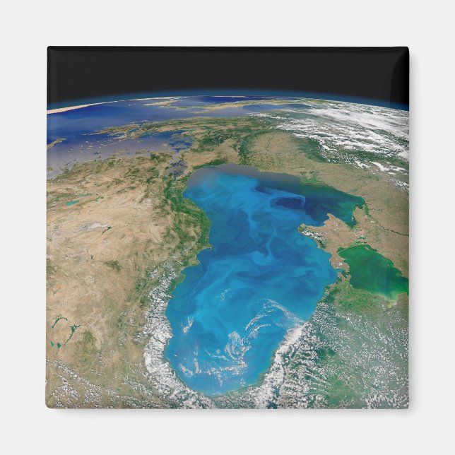 Blå fytoplankton Bloom i Svarta havet Magnet (Framsidan)