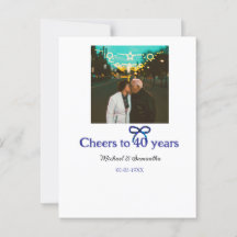 Blå g båge firar 40-årsjubileum för bröllop 