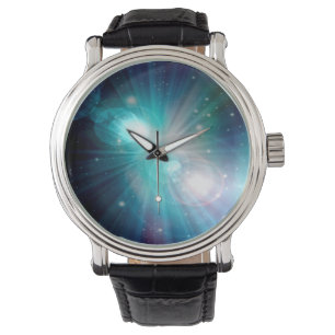 Blå galaxen armbandsur