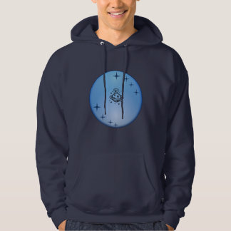 Blå Galaxy Astronaut Tröja – Modern Rymd Grafi Hoodie