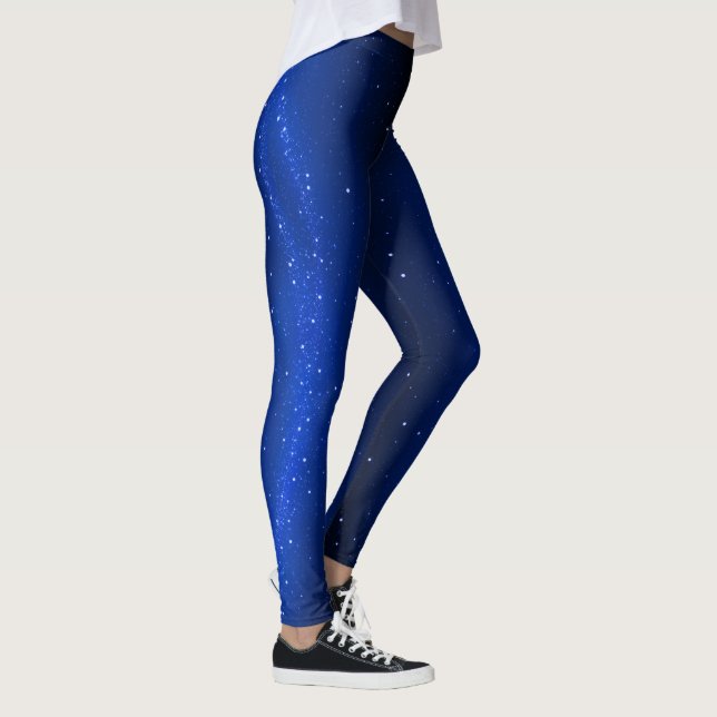Blå Galaxy Leggings (Höger)