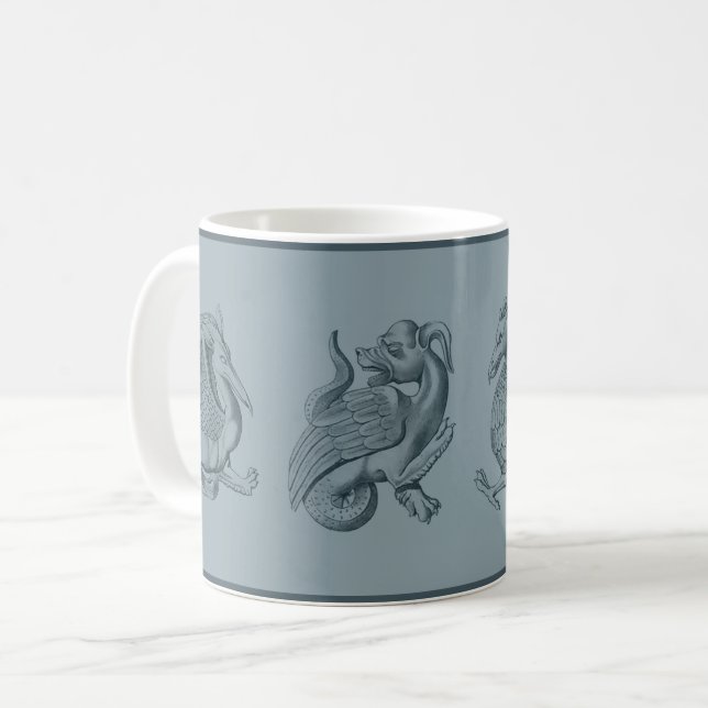 Blå Gargoyles Coffee Mugg (Framsida vänster)