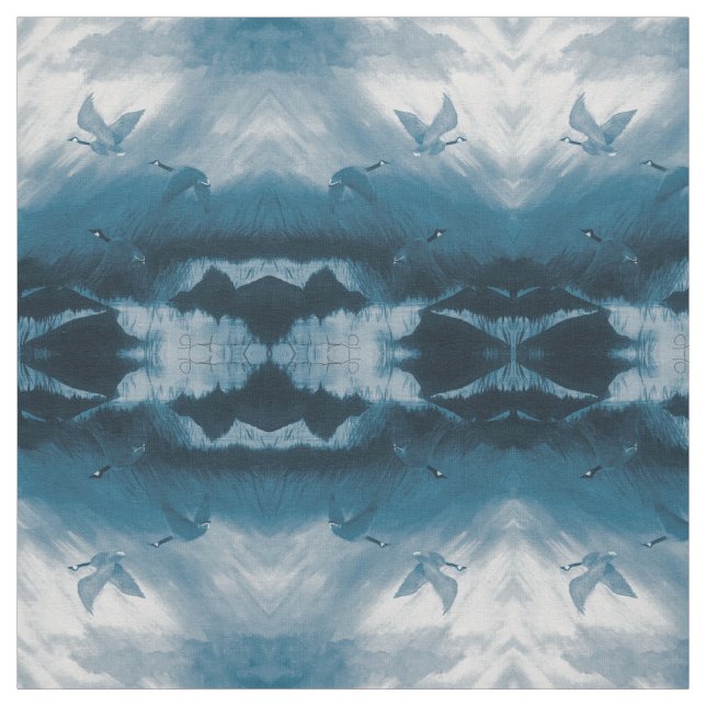 Blå gäss tyg (Provkarta)