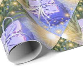 blå gåva,unik, glansig Svällning Papper, färglös, Presentpapper