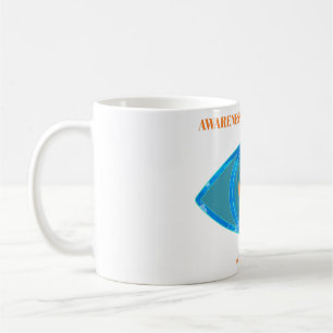 Blå - genomskinlig kaffemugg
