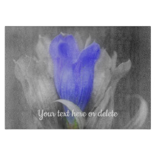 Blå Gentian Flower Partial Färg Personlig