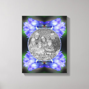 Blå Gentian Flower Ram Skapar ditt eget foto Canvastryck