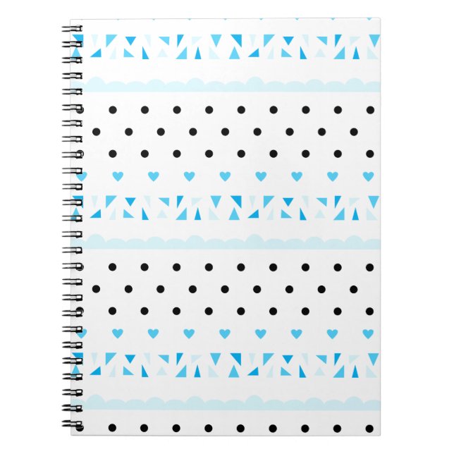Blå geometri anteckningsbok (Framsidan)
