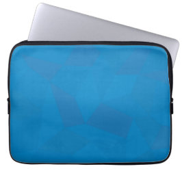 Blå, geometrisk, coola, unik illustration av trend laptop fodral