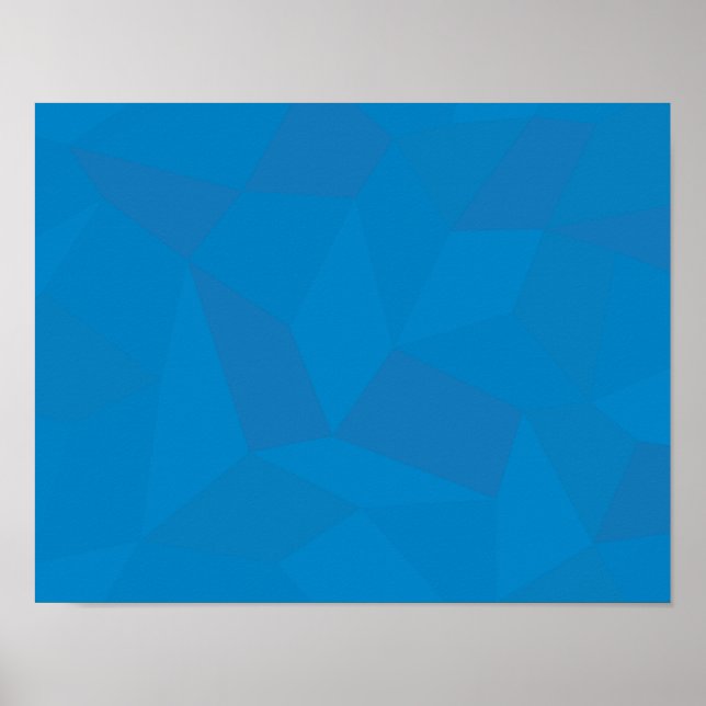 Blå, geometrisk, coola, unik illustration av trend poster (Framsidan)