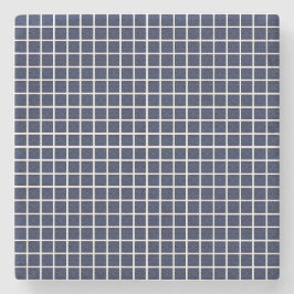 Blå geometriska kvadratstenen Underlägg