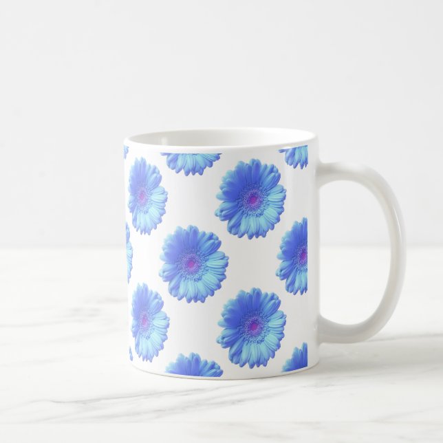 Blå gerbera-daisy kaffemugg (Höger)