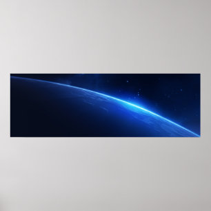 Blå giant i rymden poster