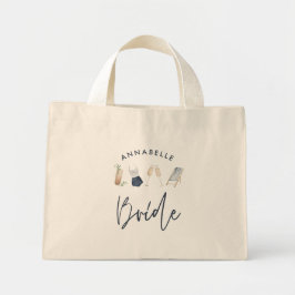 Blå, gigantisk, modern cocktail-manus brista unik mini tygkasse