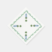 Blå Ginger Krukor Kruka Topiary Vinväxthus Dukserv