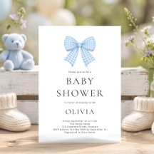 Blå Gingham Coquette Slöja Barnkalas