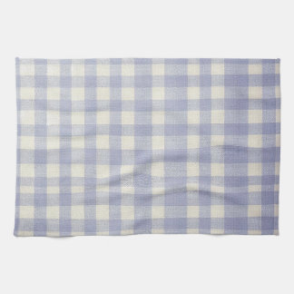 Blå gingham kökshandduk