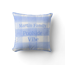 Blå Gingham-ruta POOLSIDE VIBE