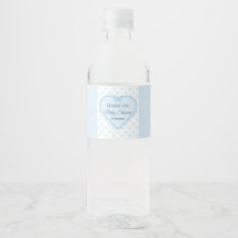 Blå Gingham Spets Hjärtformad Pojk Bebis Shower