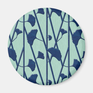 blå ginkgo magnet