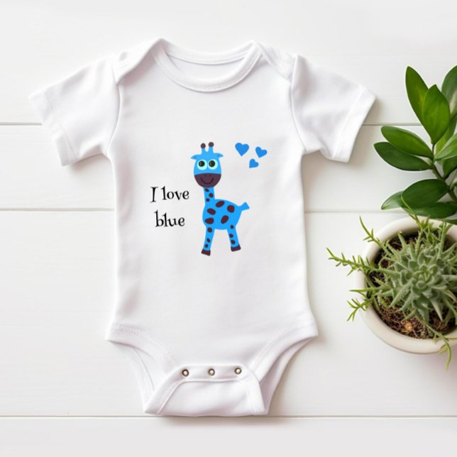 Blå giraff t shirt (Skapare uppladdad)