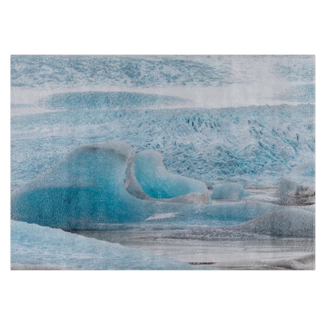 Blå glaciala isformationer, horisontella (Framsidan)