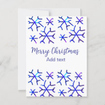 Blå, glänsande snöflingor jul mönster f