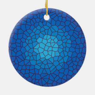 Blå glasdesign >Julgransprydnad Julgransprydnad Keramik