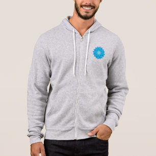 Blå glaset Lotus Flower Teckning T Shirt