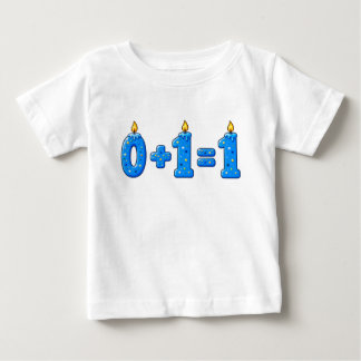 Blå Glasförstärkt Ettårs Ljusstake Baby T-Shirt
