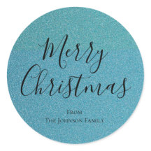 Blå Glitter God jul Helgdag