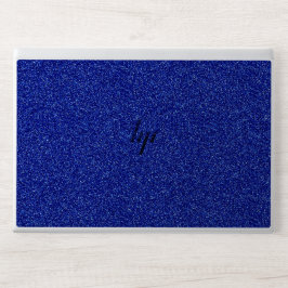 Blå glitteregel HP laptopskin
