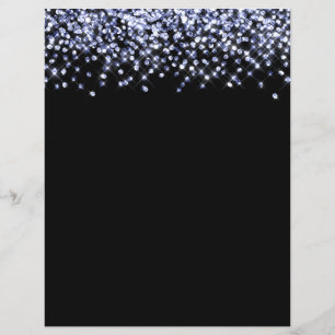 Blå Glitterkonfetti Scrapbookpapper