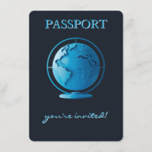 Blå Glob Pass Travel Blöja Lotteri