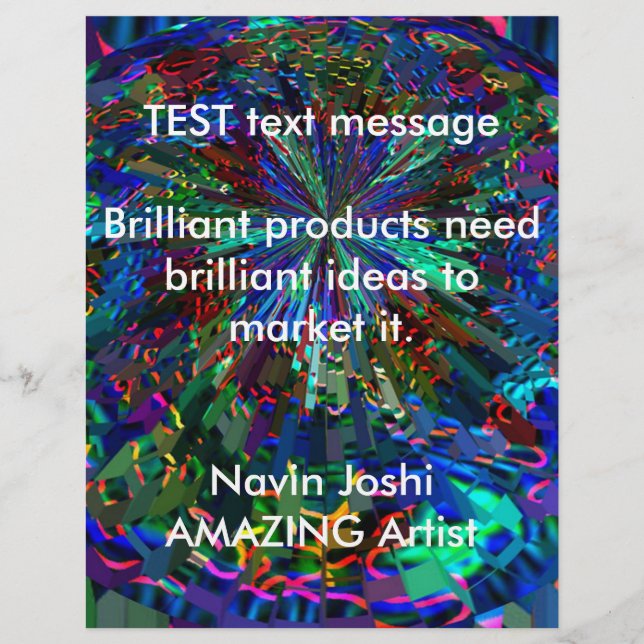 Blå Gnistra Alien Planet Reklamblad (Framsidan)