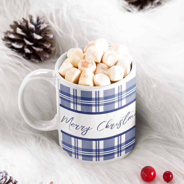 Blå God jul Kaffemugg (Skapare uppladdad)