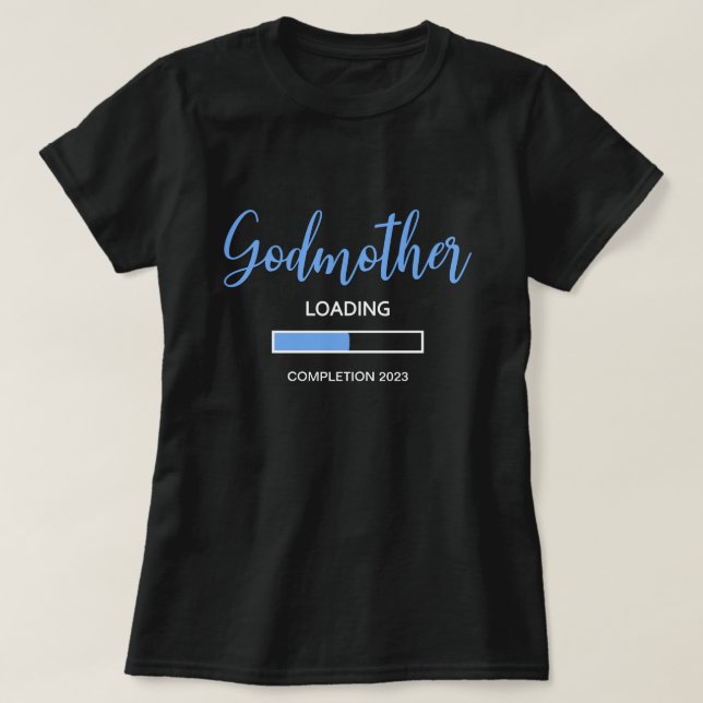Blå Godmoder Loading Complete 2021 Pojke T Shirt (Design framsida)