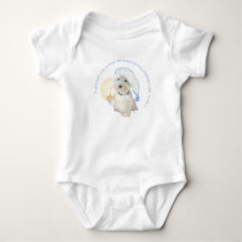 Blå Godnatt Westie med Ljus T Shirt