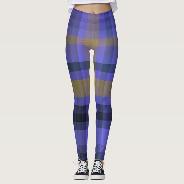 Blå golden Play Leggings (Framsida)