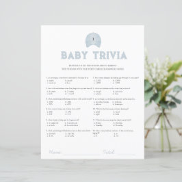 Blå golf-babydusch, trivia baby