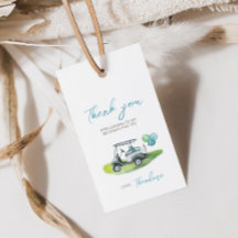 Blå golf putt putt fest presentkort