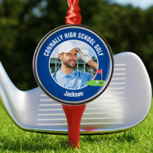 Blå Golfer Foto High School Golf Lag