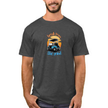 Blå golfkärra T-shirt