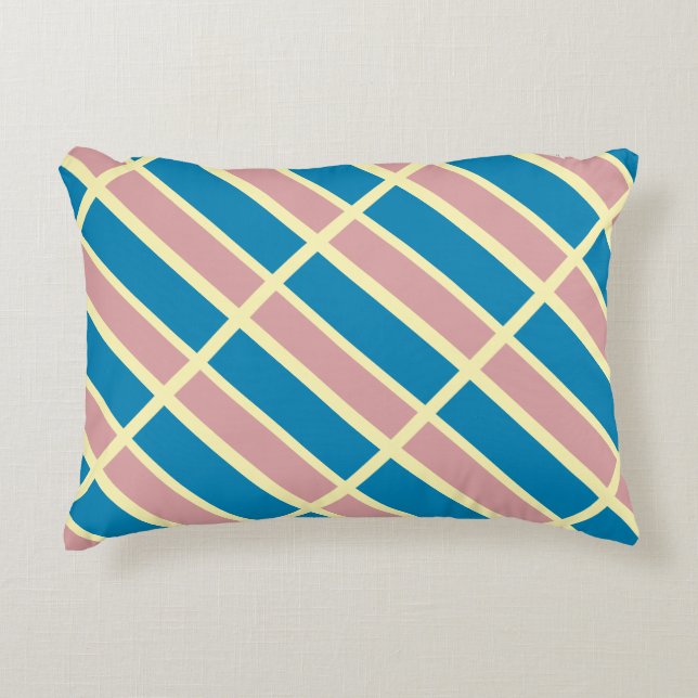 Blå grädde och Rosa Prydnadskudde (Framsidan)