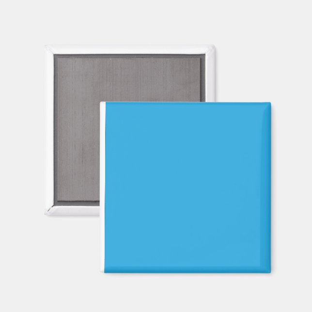 Blå Gradient Fyrkantig Magnet Minimal Modern (Front/Back)