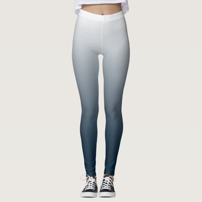 Blå gradient leggings (Framsida)
