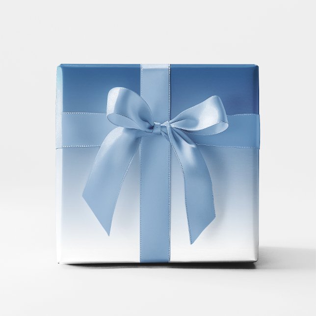 Blå Gradient Presentpapper (Blue Gradient Wrapping Paper)