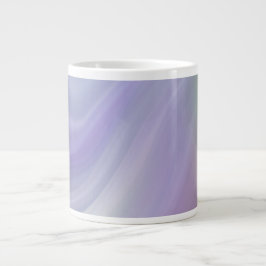 Blå Gradient Vågig Mönster Jumbo Mugg